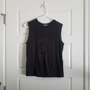 Evil eye faded muscle tank